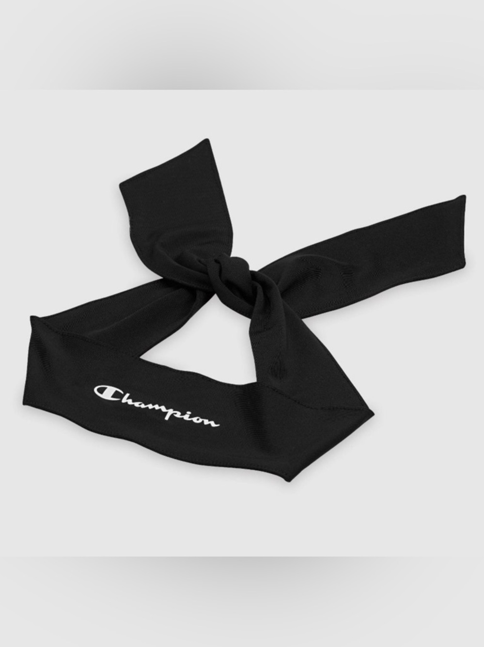 New Champion Black Legend Tie Headband